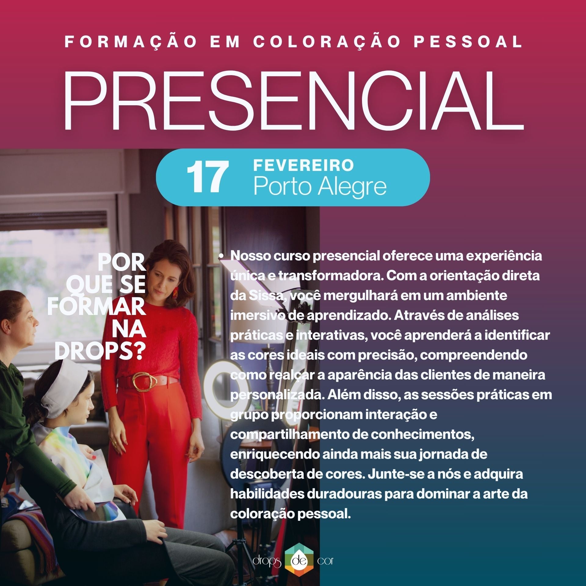 POA - Formação em Coloração Pessoal - 17 de Fevereiro