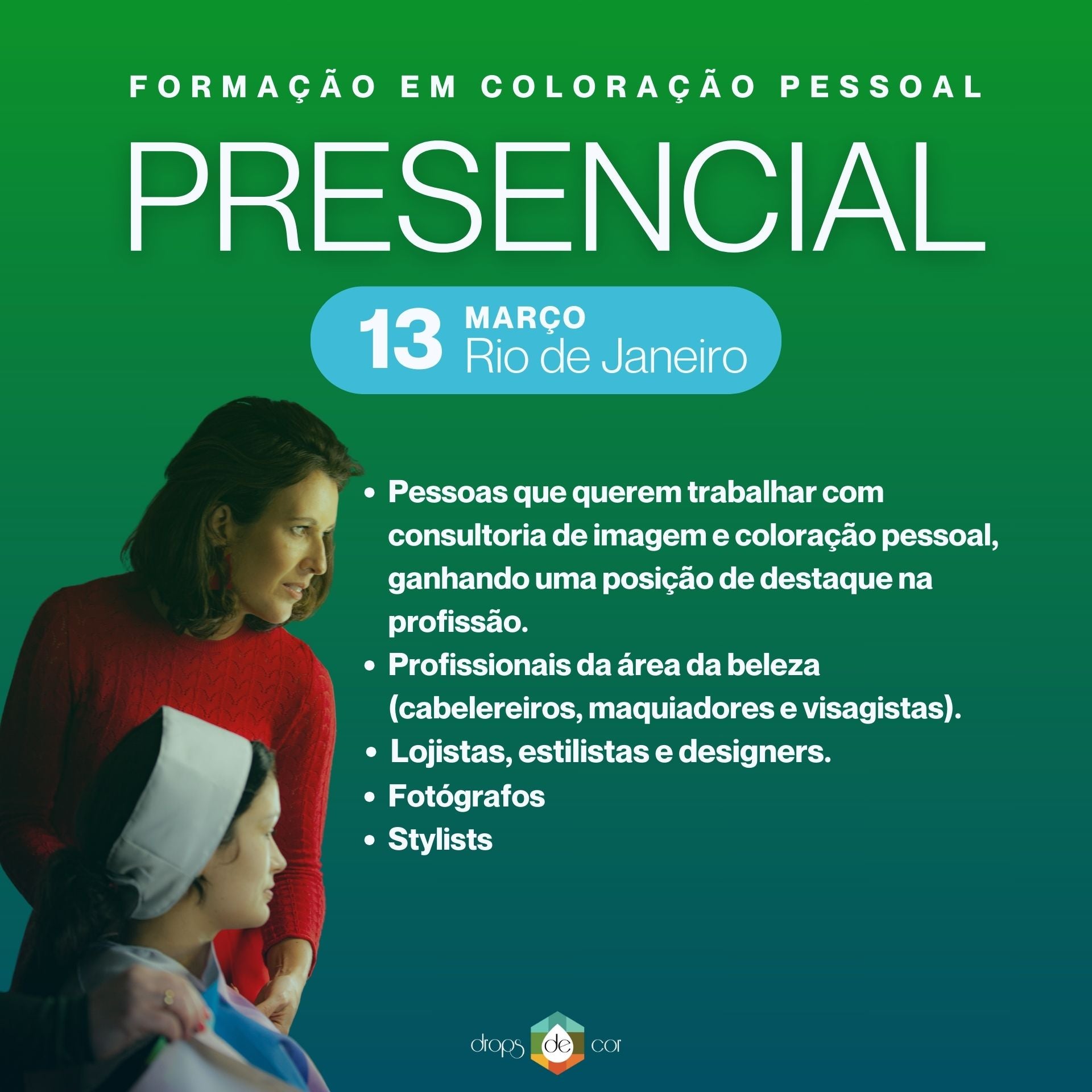 RJ  - Formação em Coloração Pessoal - 13 de Março