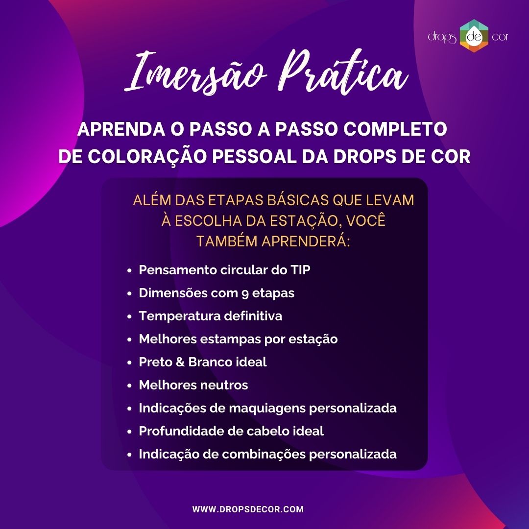 Mentoria Prática Avançada em Coloração Pessoal - SP - 25 Fevereiro