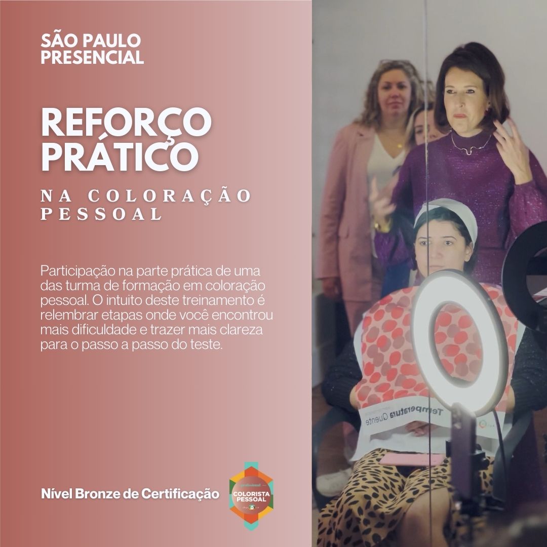 Reforço Prático em Coloração Pessoal - SP - 18 Março